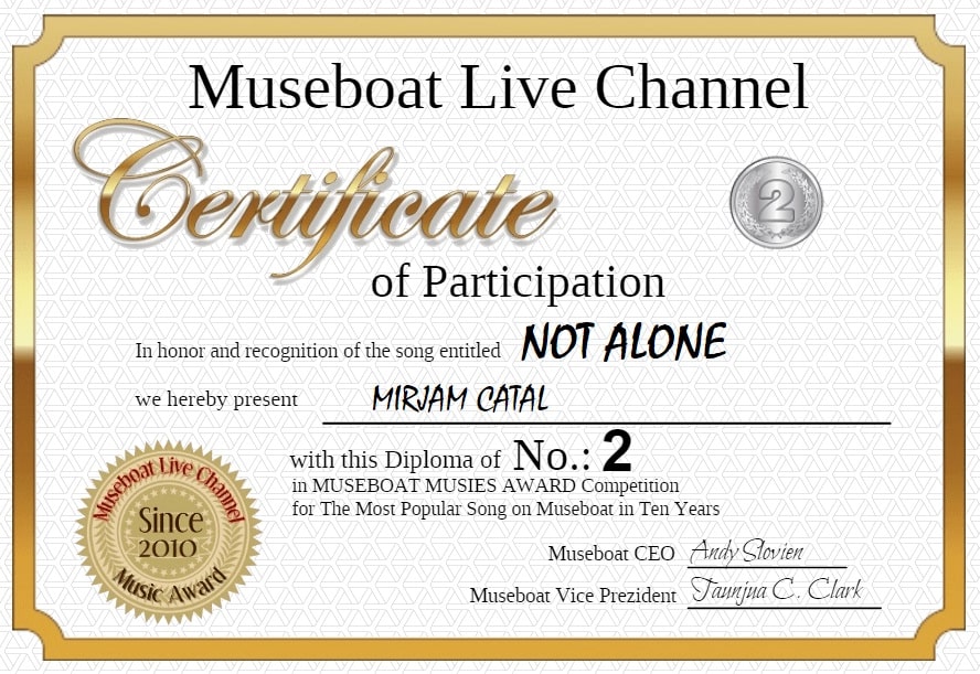 MIRJAM CATAL on Museboat LIve